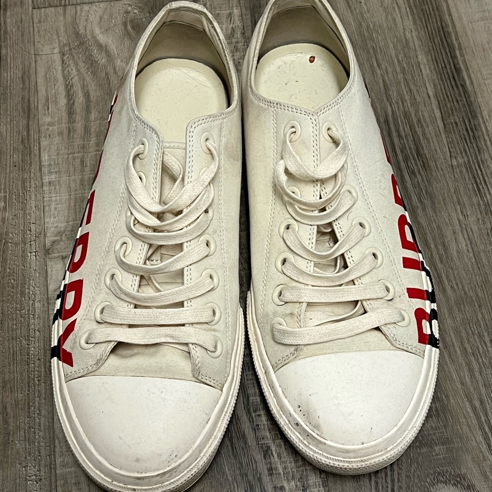 Men's Burberry canvas shoes